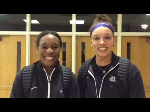 Catching up with JMU frosh  Kamiah Smalls and Devon Merritt