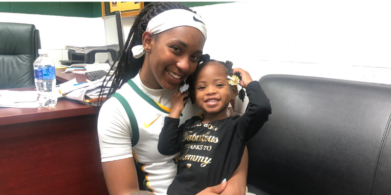A mom and a baller, NSU’s La’Deja James “wouldn’t trade it for the world”